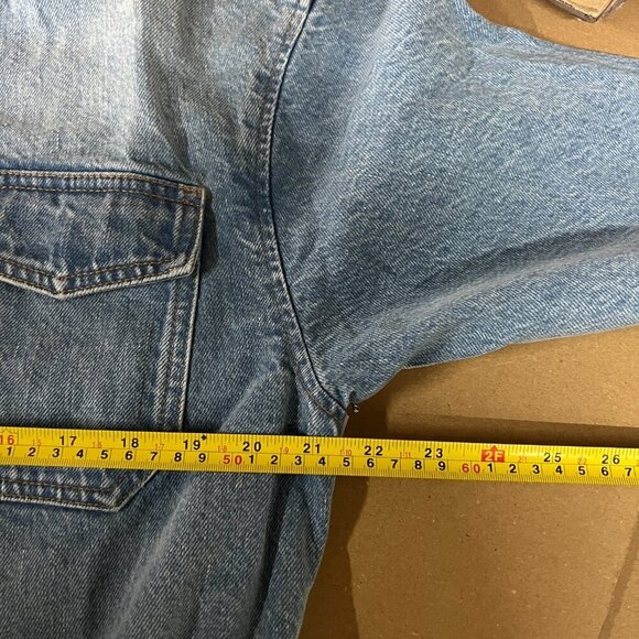 Boyish THE JOAQUIN Mini Jacket Oversized Dress XS Xtra Small in GILDA Light Blue - Picture 9 of 10